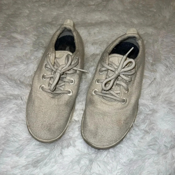 Allbird White Wool Sneakers Size Womens 8 - Picture 4 of 7